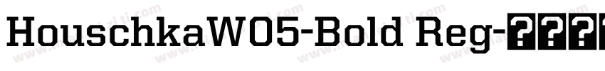HouschkaW05-Bold Reg字体转换